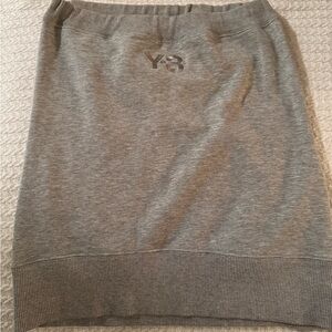 Y-3 Gray Tube Bandeau Top - street, lounge, athletic